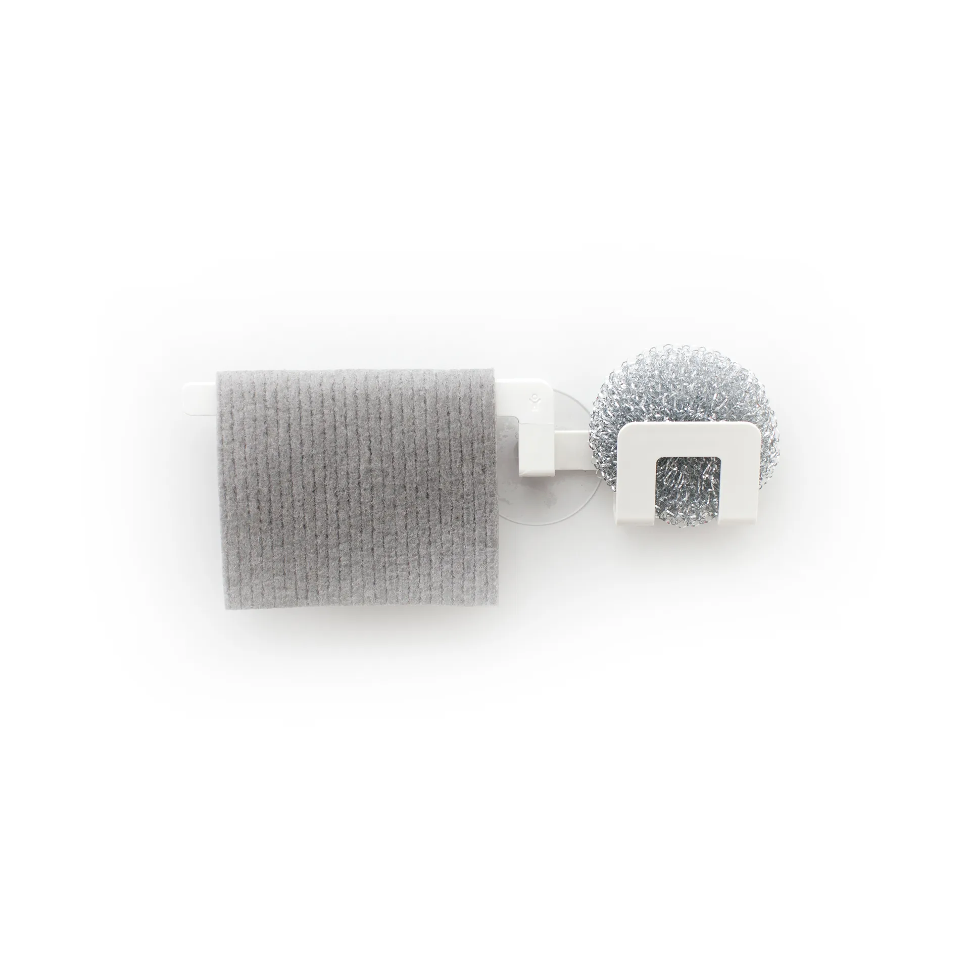 Holder for dishcloth and dish sponge suction cup, White Bosign