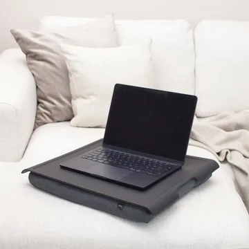 Laptray anti-slip 46x38 cm - Black willow-grey - Bosign