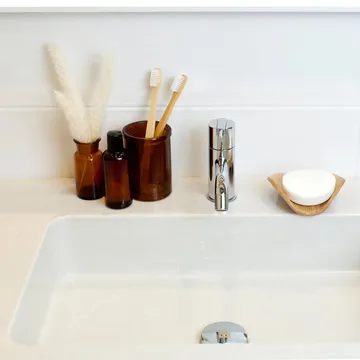 Leaf™ Soap Dish with Drainage 11.5x11.5 cm - Willow - Bosign