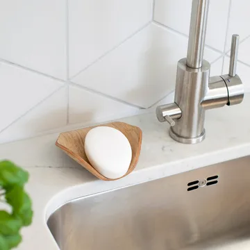 Leaf™ Soap Dish with Drainage 11.5x11.5 cm - Willow - Bosign