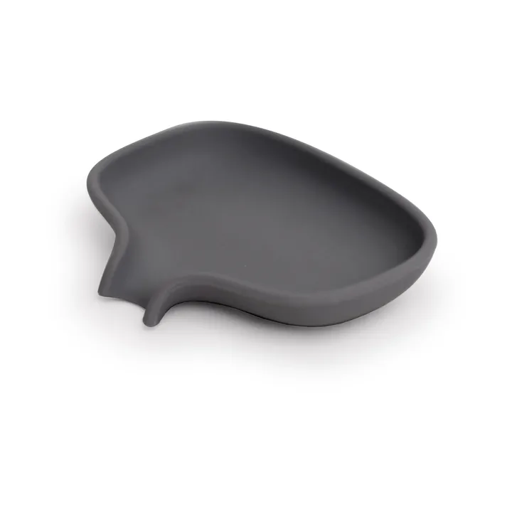 Soap Saver Flow soap dish with drainage spout small - Graphite grey - Bosign