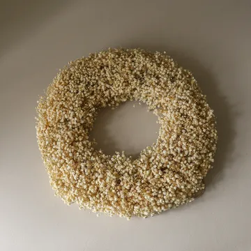 Brudslöja Wreath floral crown - Yellow, Ø40 cm - Botané