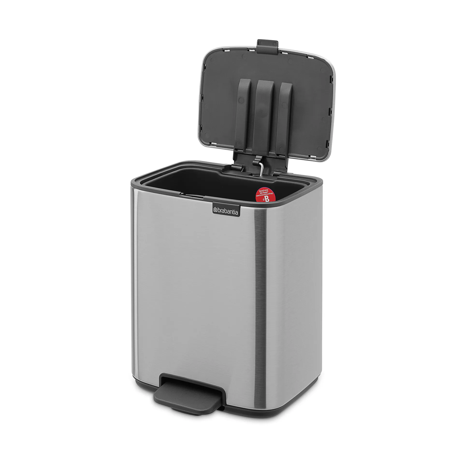Bo pedal bin 7 L, Matte Steel Fingerprint Proof Brabantia