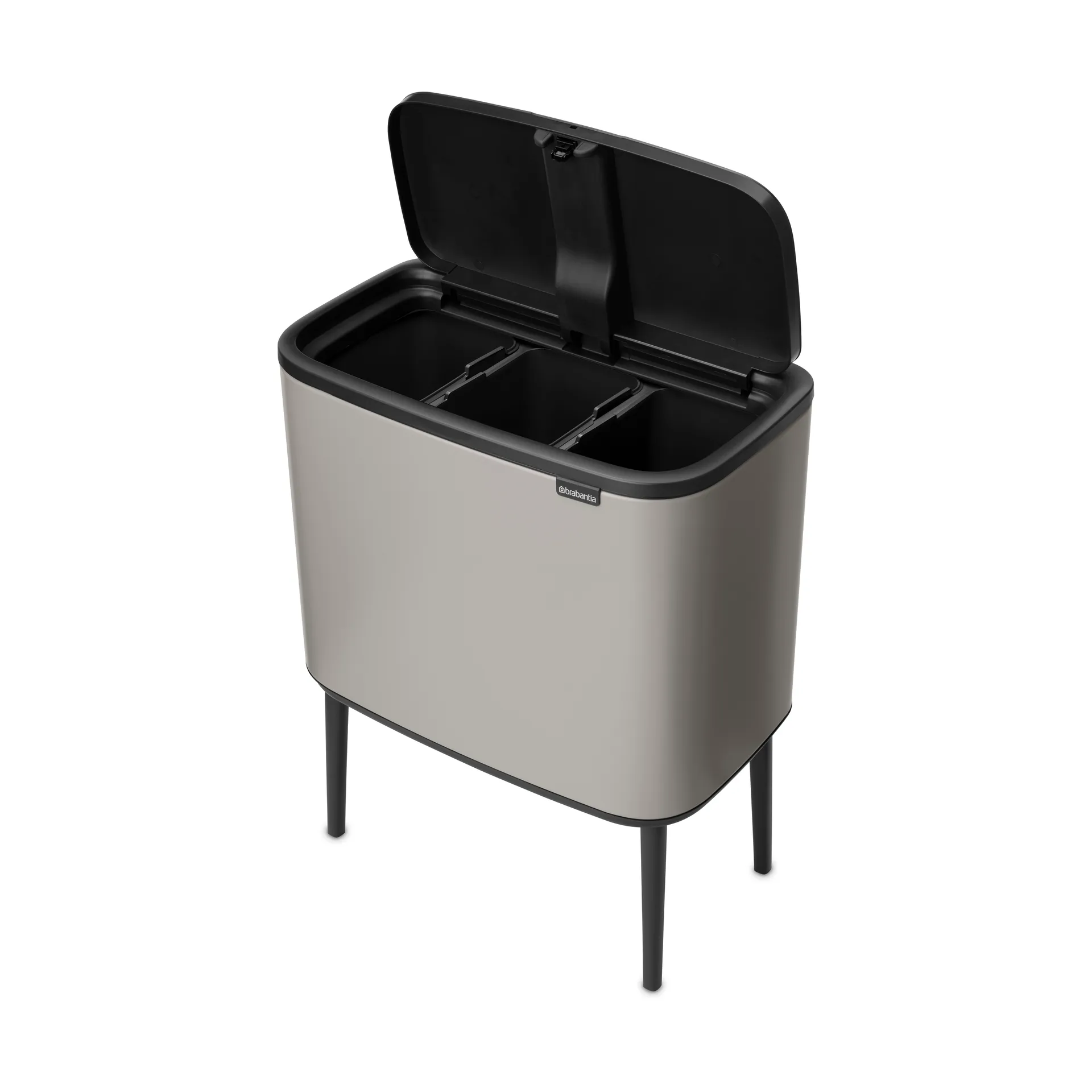 Bo touch bin 3 x 11 litre, Soft grey Brabantia