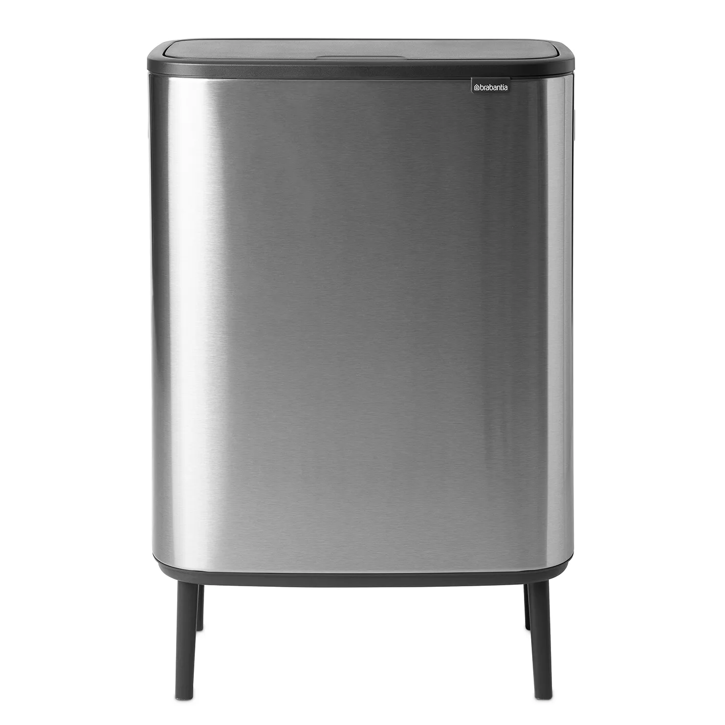 Bo touch bin high 60 L, Matte brushed steel Brabantia