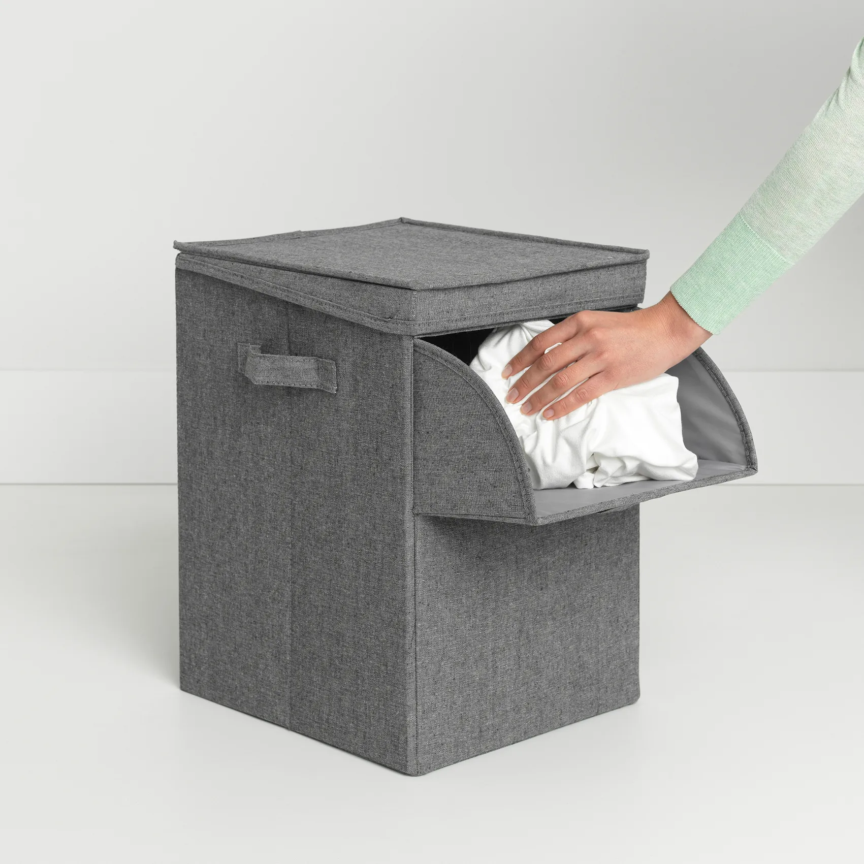 Brabantia stackable laundry basket 35 l., dark grey Brabantia