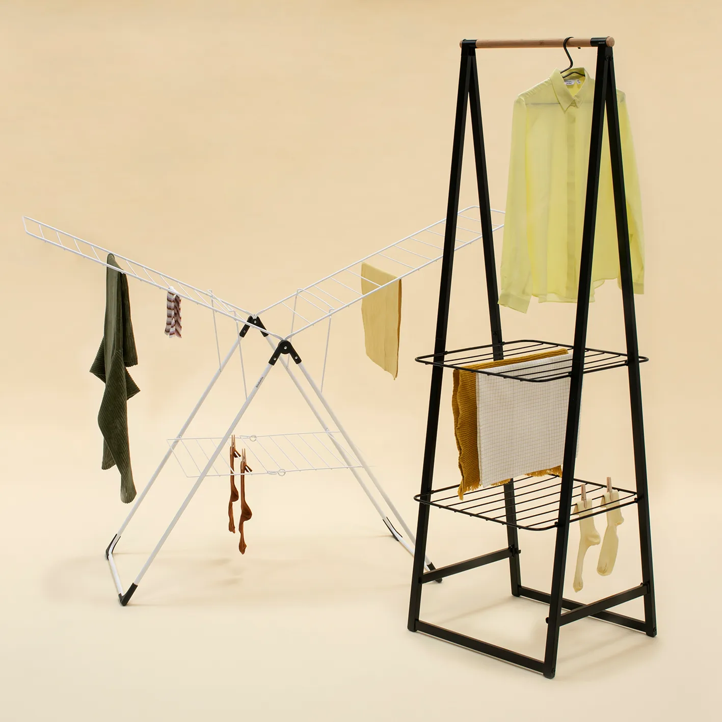 Linn clothes stand small, Black Brabantia