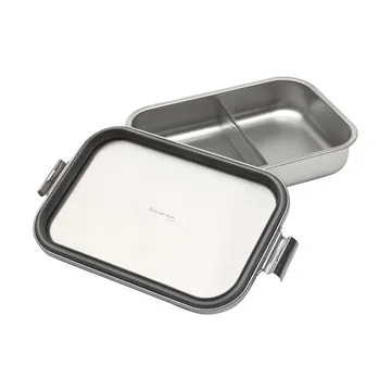 Make & Take bento lunch box - steel - large - Matte stainless steel - Brabantia
