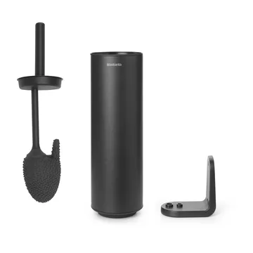 MindSet toilet brush with holder - Mineral Infinite Grey, silicone - Brabantia