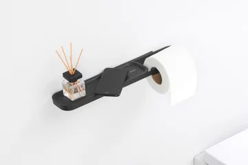 MindSet Toilet paper holder with shelf - Mineral Infinite Grey - Brabantia