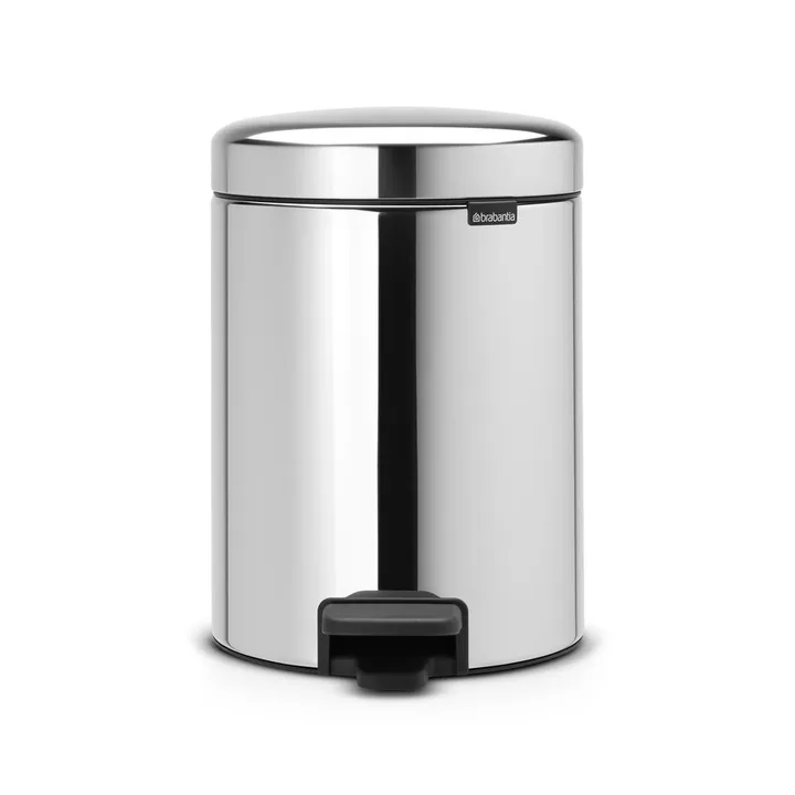 New Icon pedal bin 5 liter - brilliant steel - Brabantia