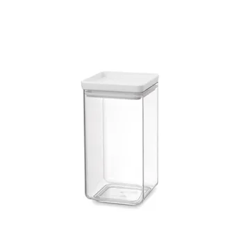 TASTY+ square storage jar 1.6 L - Light grey - Brabantia