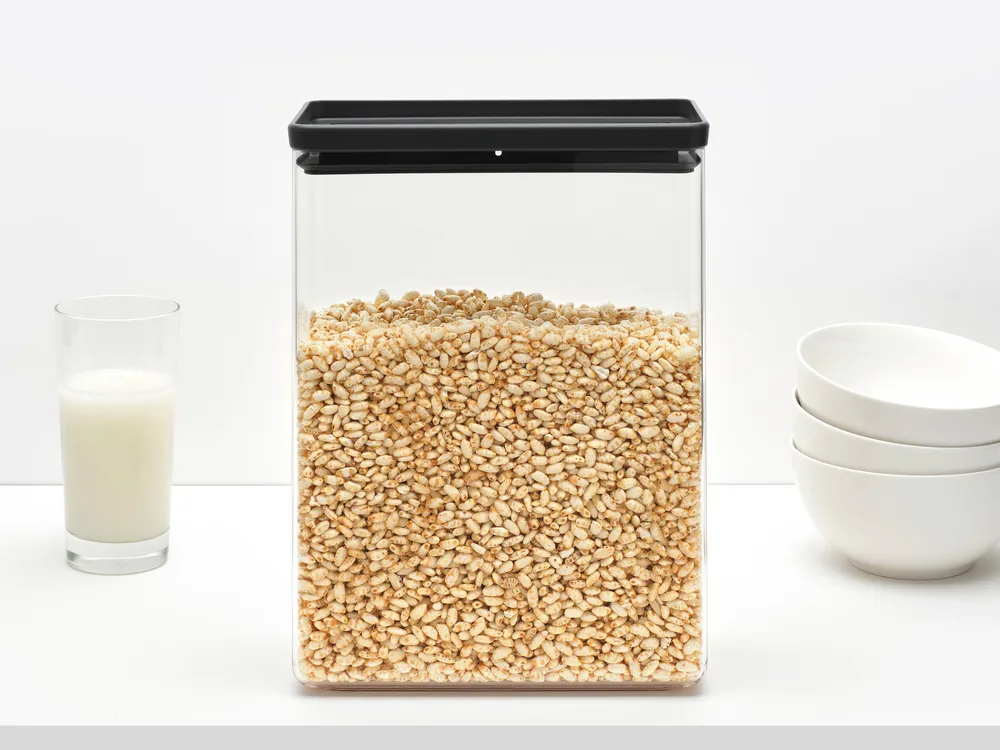 TASTY+ stackable container 5.4 liters, Dark grey Brabantia
