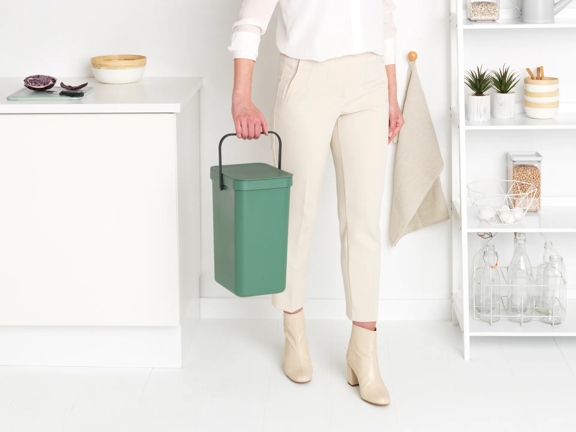 Waste bin Sort & Go 12 L, Fir Green Brabantia