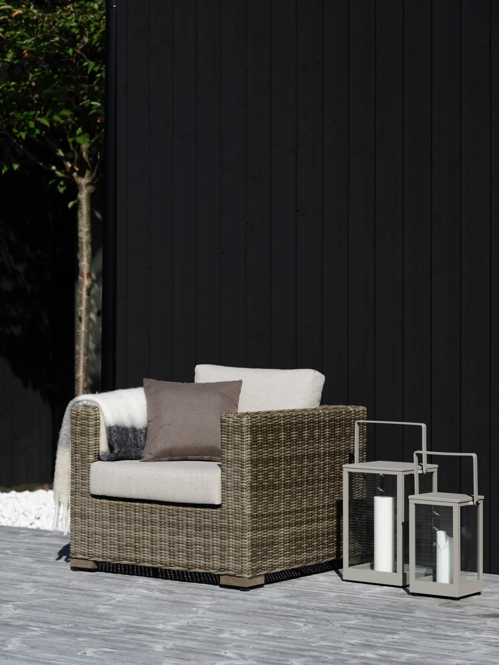 Belfort lantern, Black H43 cm Brafab