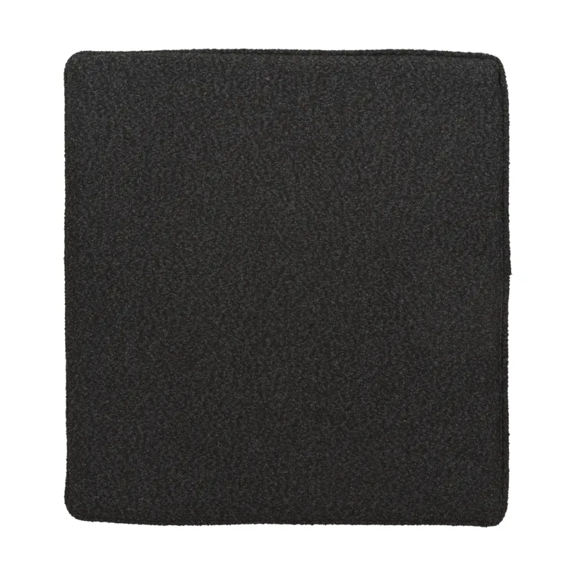 Frisk seat cushion, Teddy black, 37x37 cm Brafab