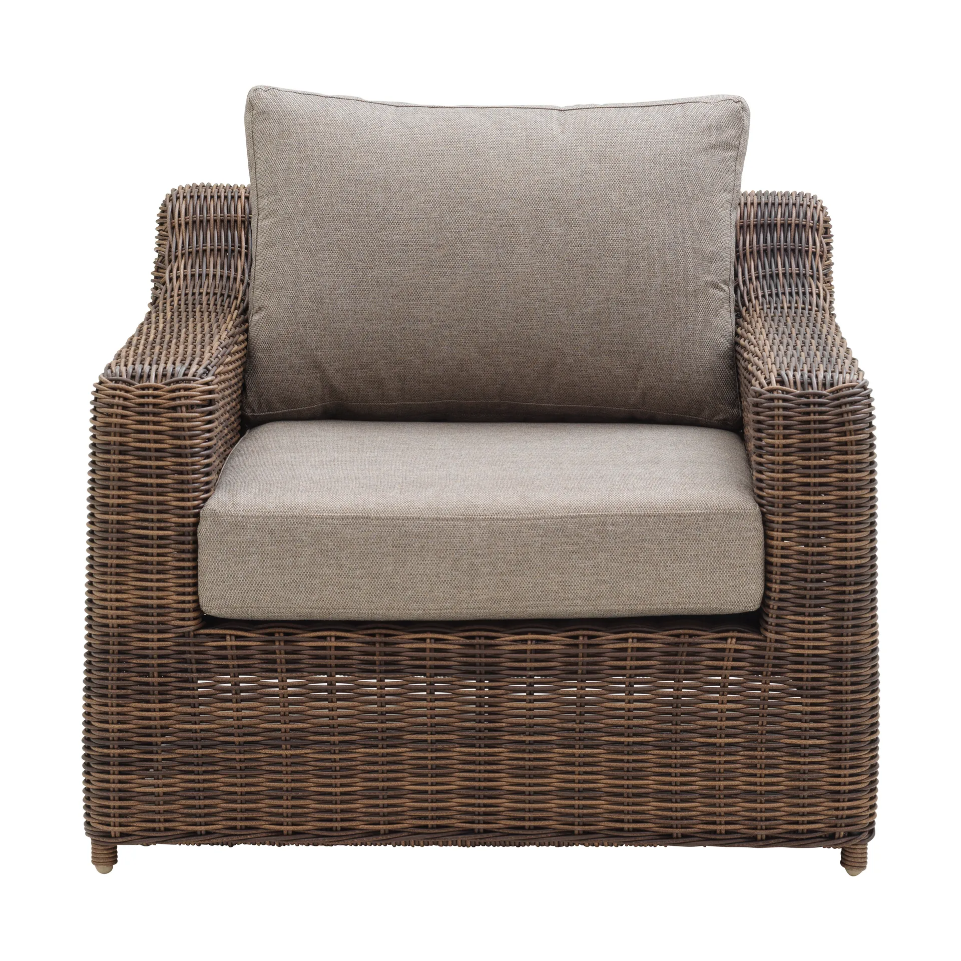 Glendon armchair, Dark Brown-soft moose Brafab