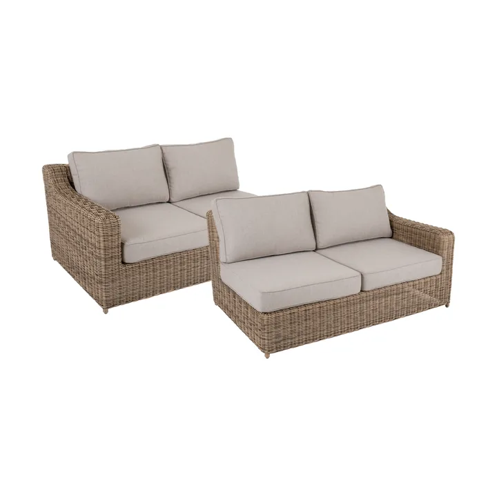 Glendon sofa module - Rustic-beige, right and left end, 2 pieces - Brafab