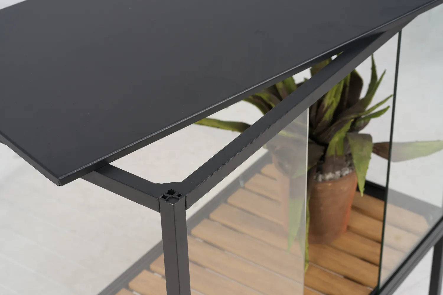 Grower Greens plant cabinet, Black, 81x82 cm Brafab