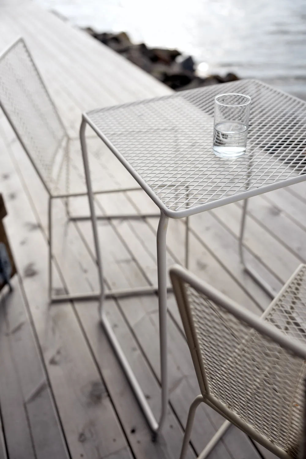 Haru dining chair, Pearl white Brafab