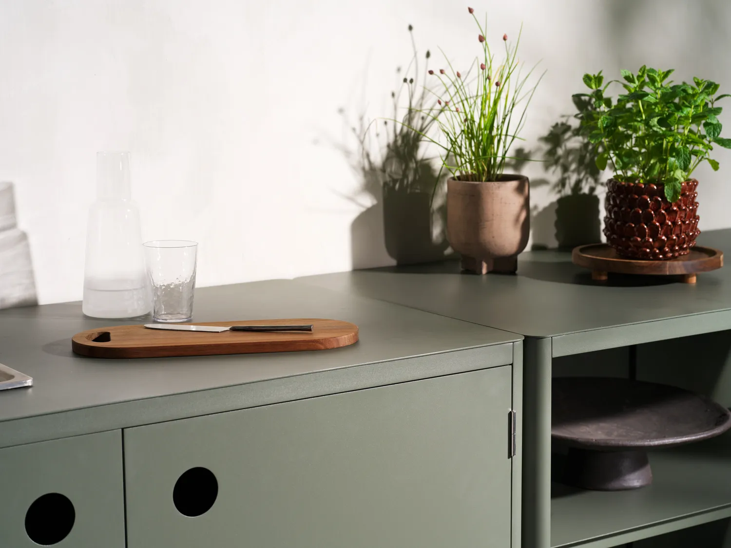 Kelia outdoor kitchen base cabinet, Anthracite, 121x91x64 cm Brafab