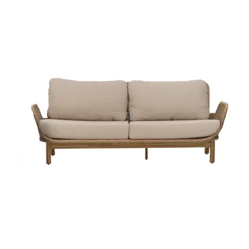 Lily sofa - Twist straw-plush wheat, 2.5-seater - Brafab