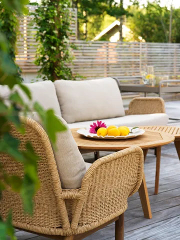 Lily sofa - Twist straw-plush wheat, 2.5-seater - Brafab
