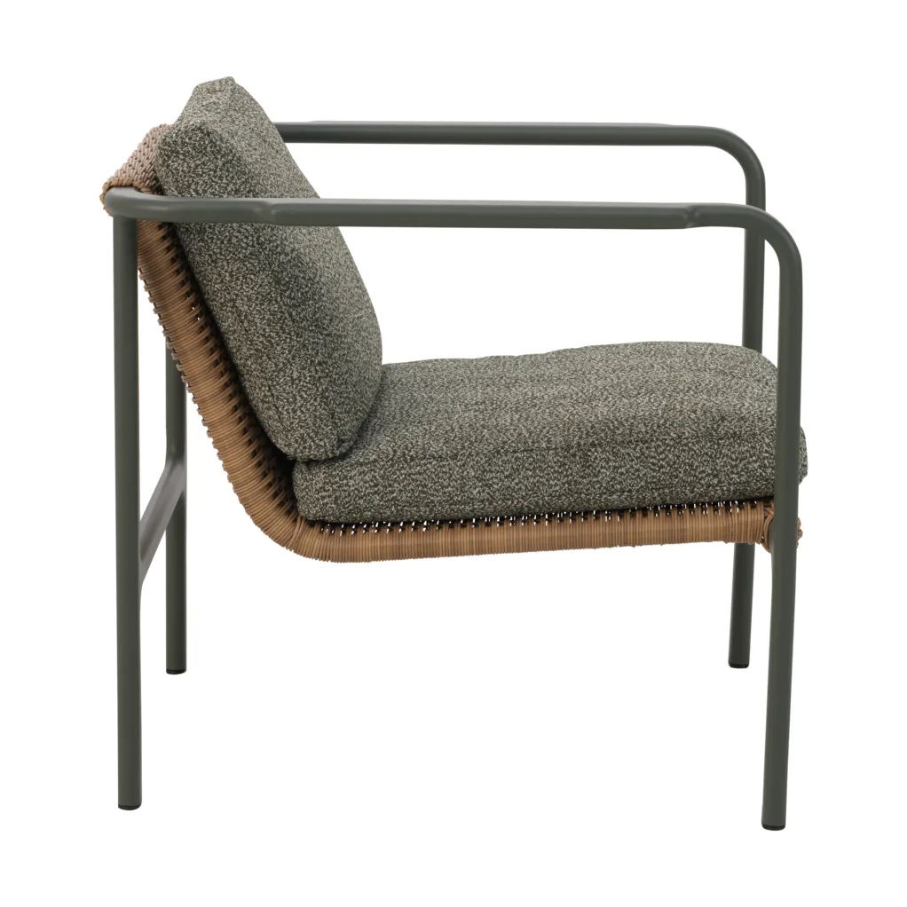 Motty armchair, Nordic green-teddy verde Brafab