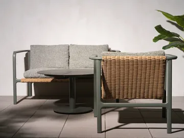 Motty sofa - Nordic green-teddy verde, 2-seater - Brafab