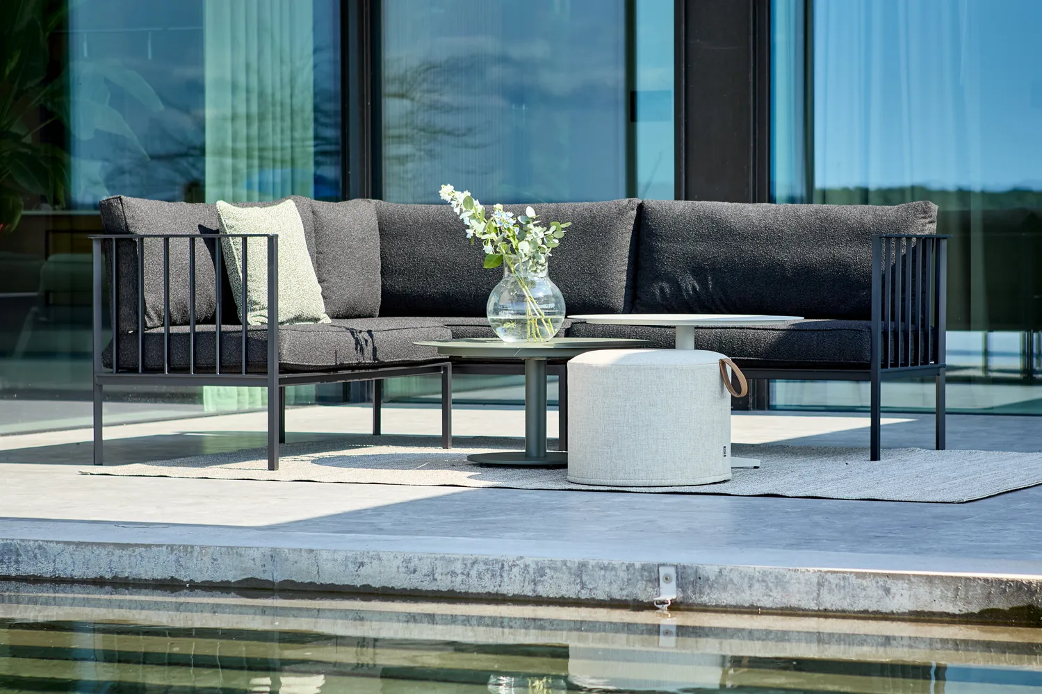 Peace coffee table, Nordic green, Ø80x40 cm Brafab