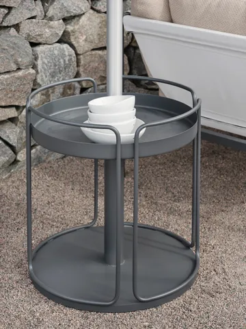 Shady side table and parasol base - Zin red - Brafab