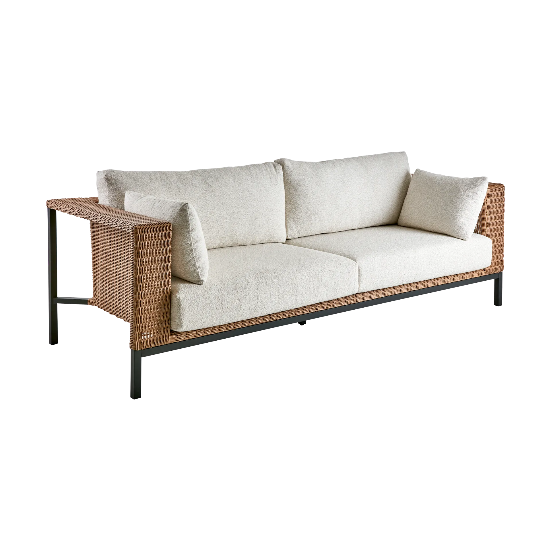 Shell sofa, Teddy rice-black Brafab