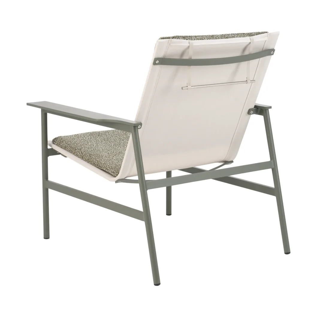 Soro lounge armchair, Nordic green-teddy verde Brafab