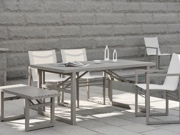Vevi dining table - Khaki 160 cm - Brafab