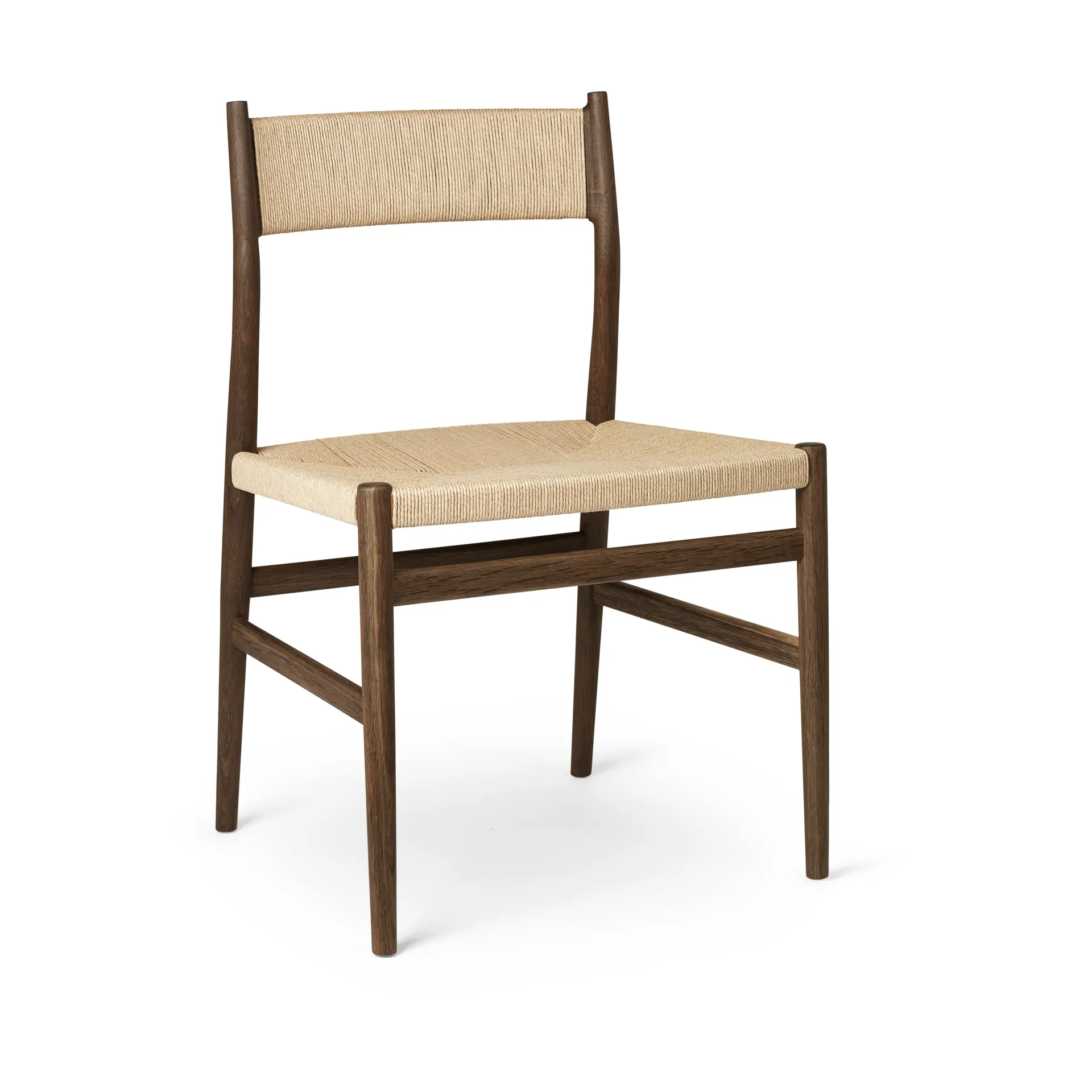 Arv chair woven back and seat, Smoke oiled oak-paper ribbon Brdr. Krüger