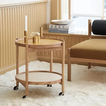 Bølling Tray Table model 50 - Leaf, untreated oak stand - Brdr. Krüger