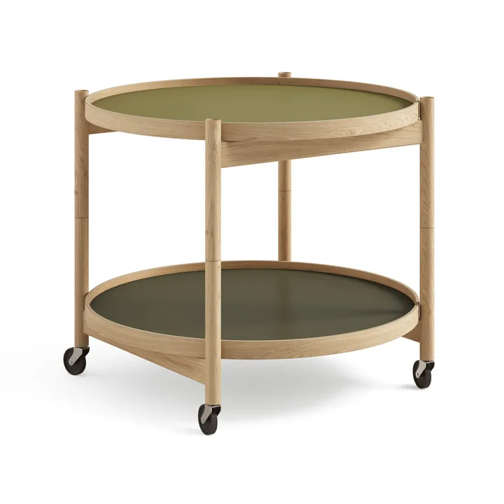 Bølling Tray Table model 60 - Leaf, oiled oak stand - Brdr. Krüger