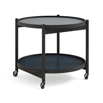 Bølling Tray Table model 60 - Water, black lacquered oak stand - Brdr. Krüger