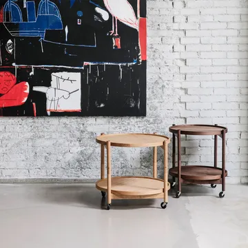 Bølling Tray Table model 60 - Water, smoke oiled oak stand - Brdr. Krüger