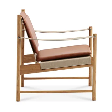 HB lounge chair - Oiled oak-leather brandy - Brdr. Krüger