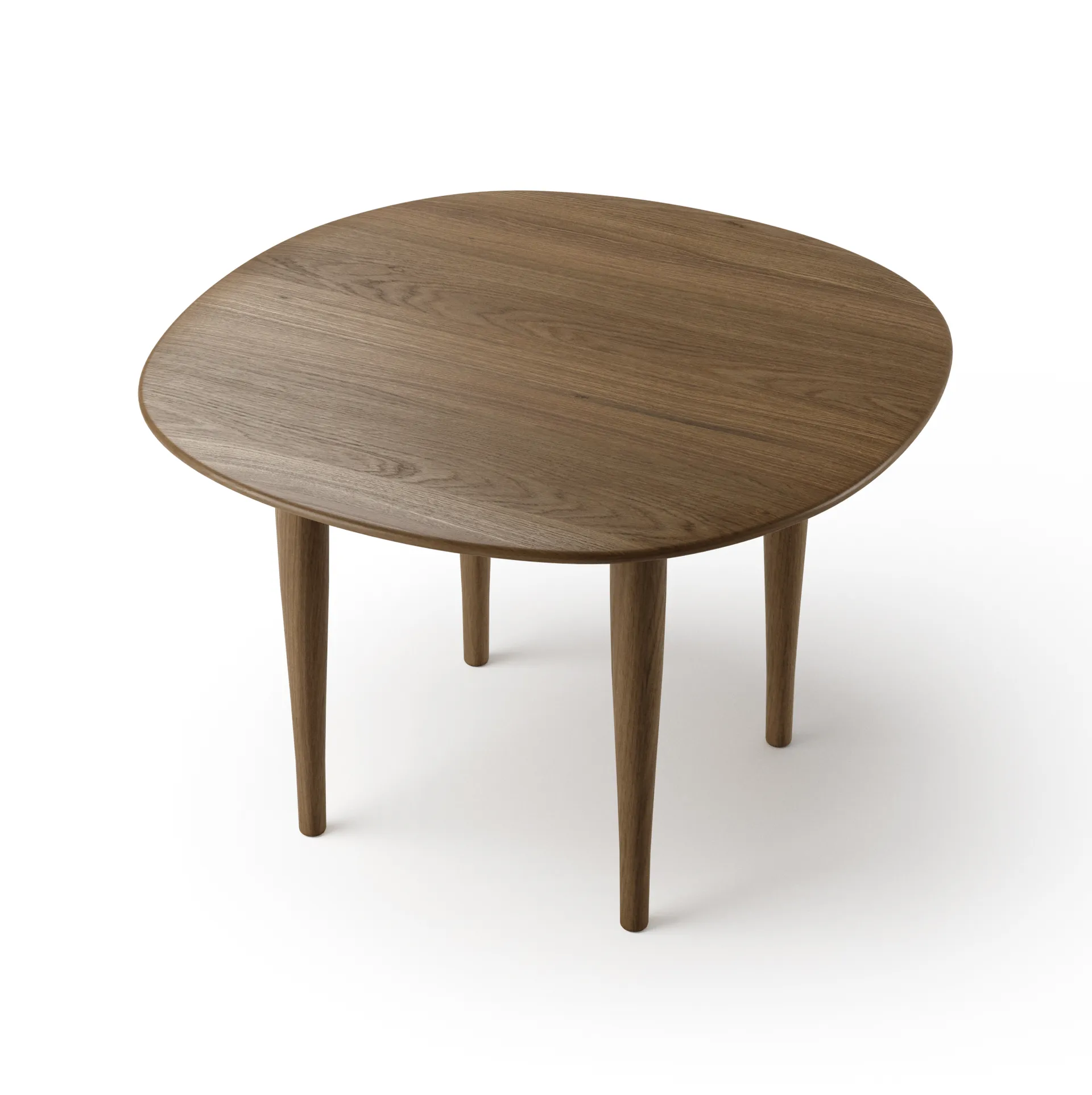 Jari side table Ø60 cm, Smoke oiled oak Brdr. Krüger