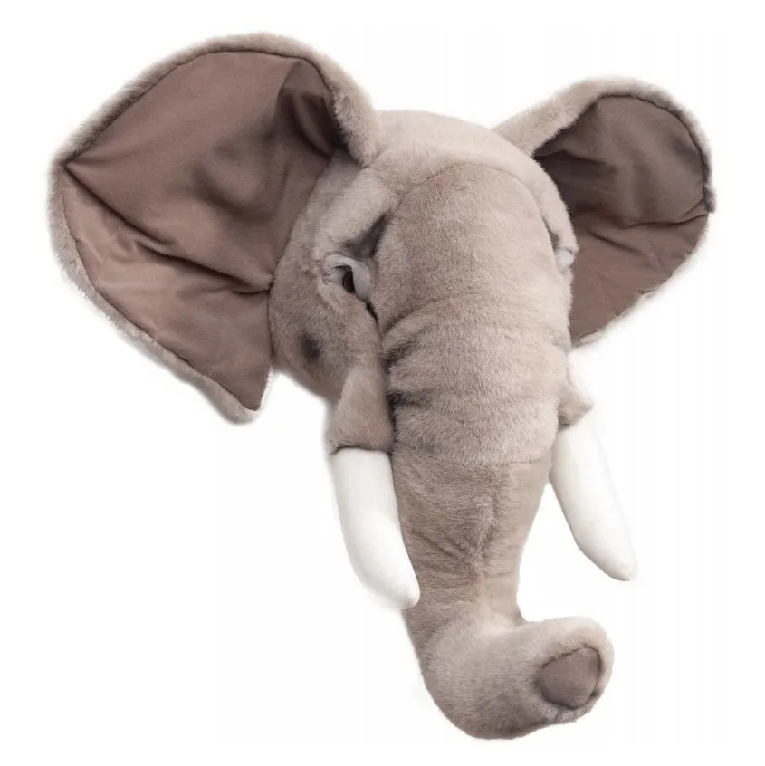 Stuffed elephant head for wall, elephant Brigbys
