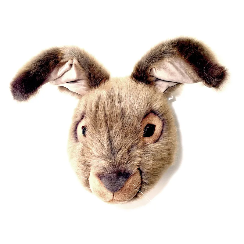 Stuffed hare head for wall, hare head Brigbys
