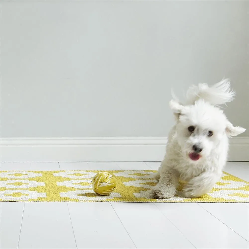 Flower rug sun (yellow), 70x100 cm Brita Sweden