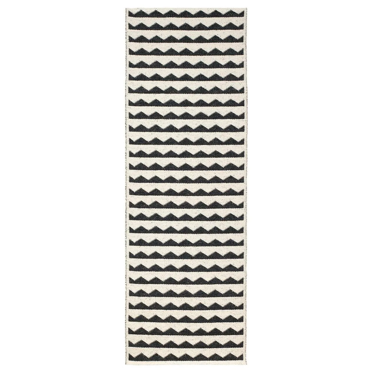 Gittan rug black, 70x300 cm Brita Sweden