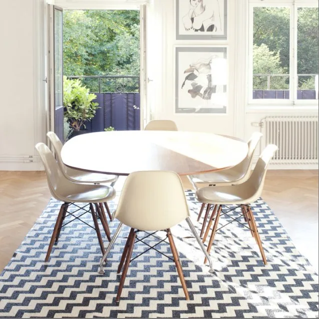 Gunnel rug black large, 150x200 cm Brita Sweden