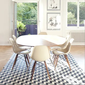 Gunnel rug black large - 150x200 cm - Brita Sweden