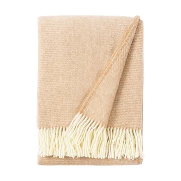Mono wool blanket 170x130 cm - Sand - Brita Sweden