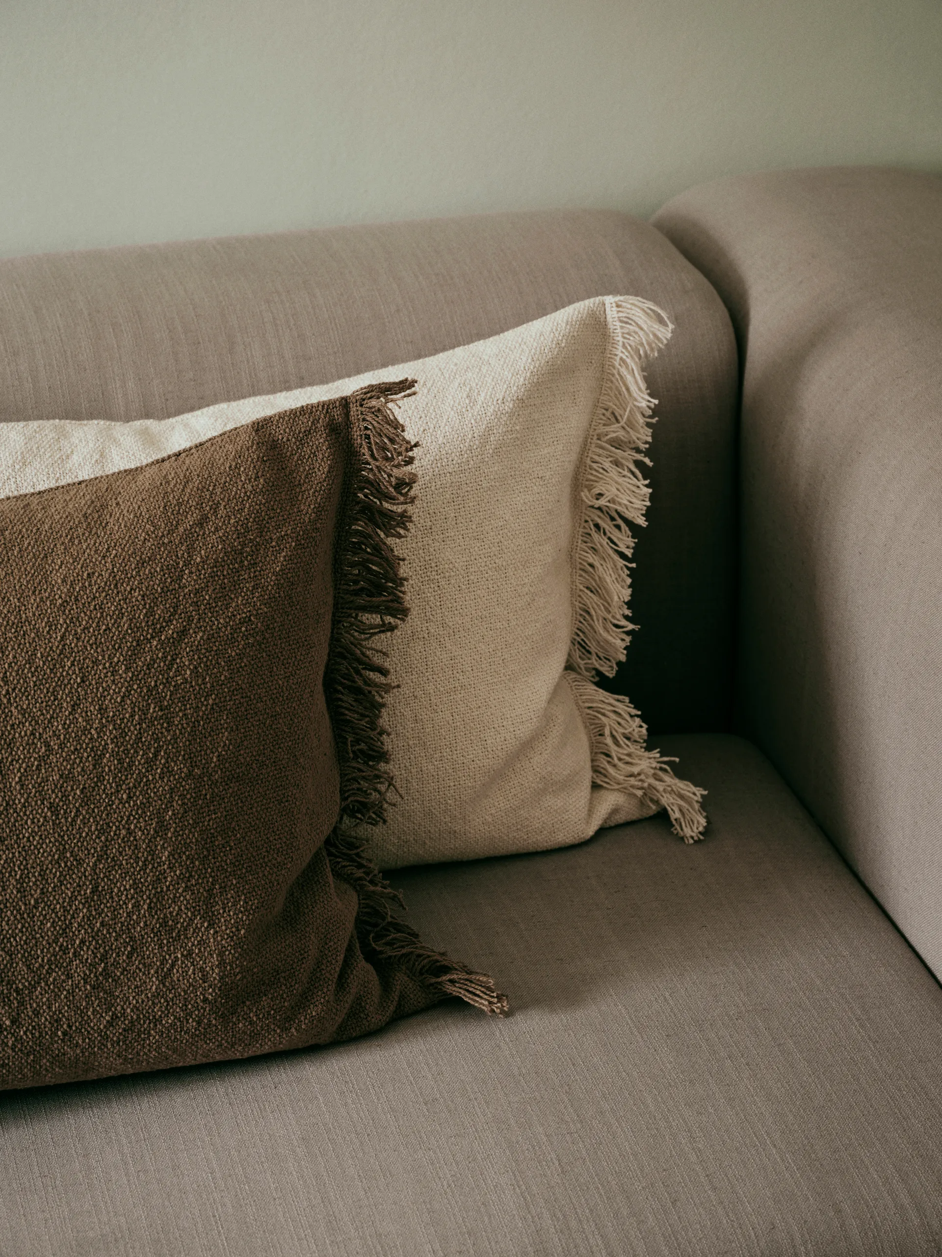 Ebba cushion cover, Light beige, 40x60 cm Broste Copenhagen