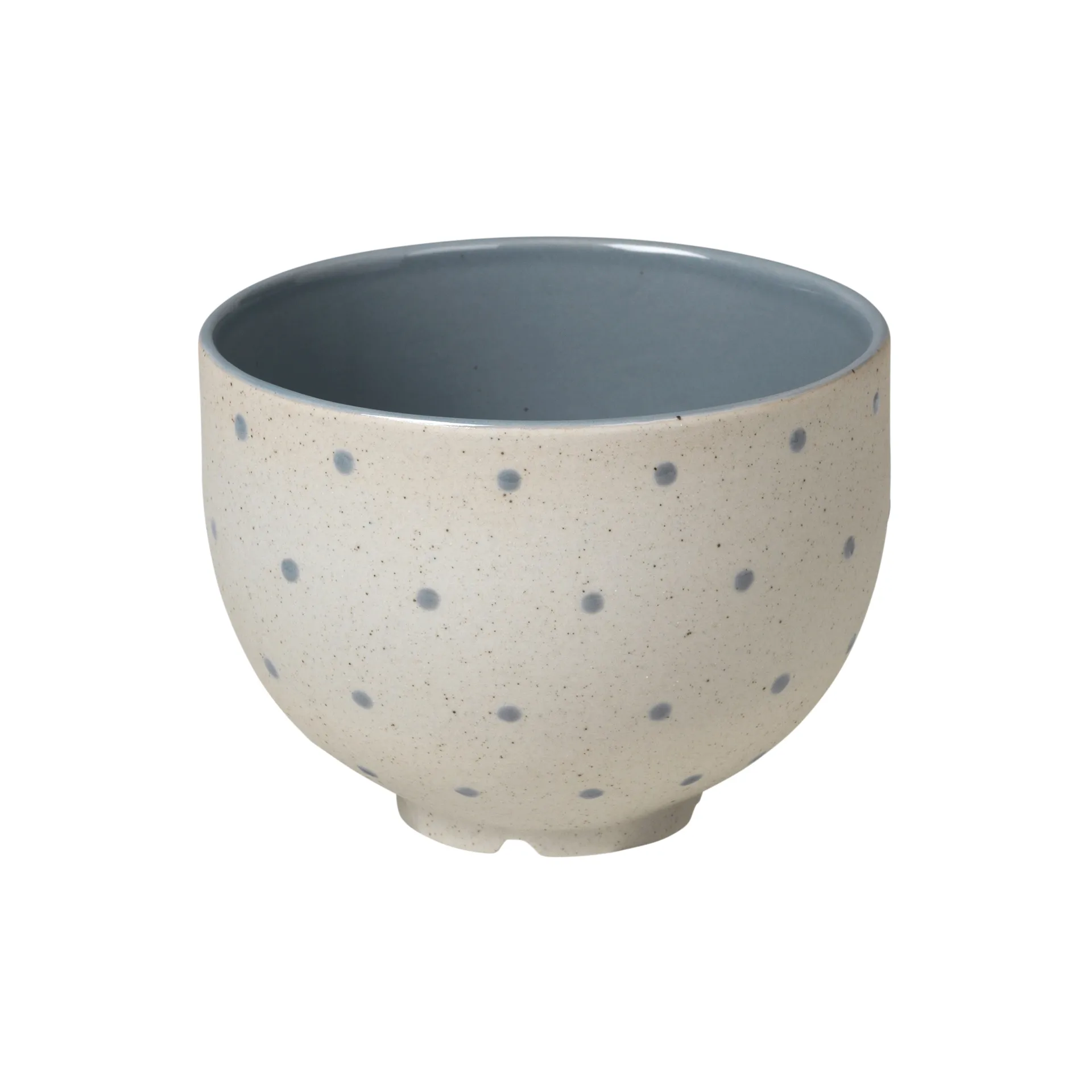 Eli bowl Ø11 cm, soft blue dots Broste Copenhagen